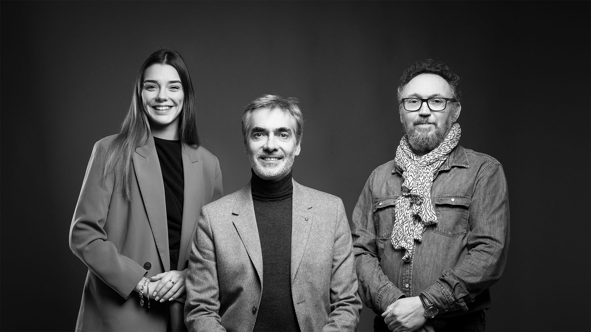 Léa Torres, Pierre Censi et Philippe Pradal, l'équipe de PAC Communication